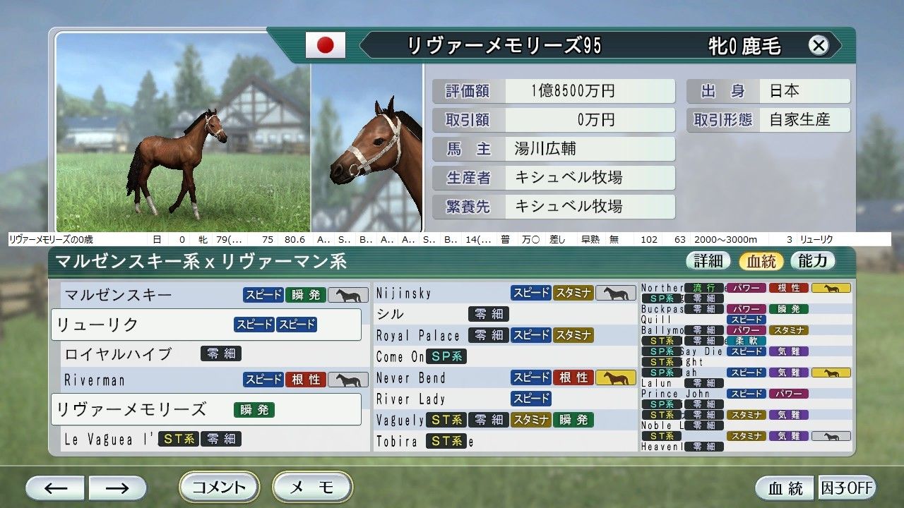 95年主な生産馬 今後のサイアーラインについて 航路は不定 全速前進 95年主な生産馬 今後のサイアーラインについて 航路は不定 全速前進