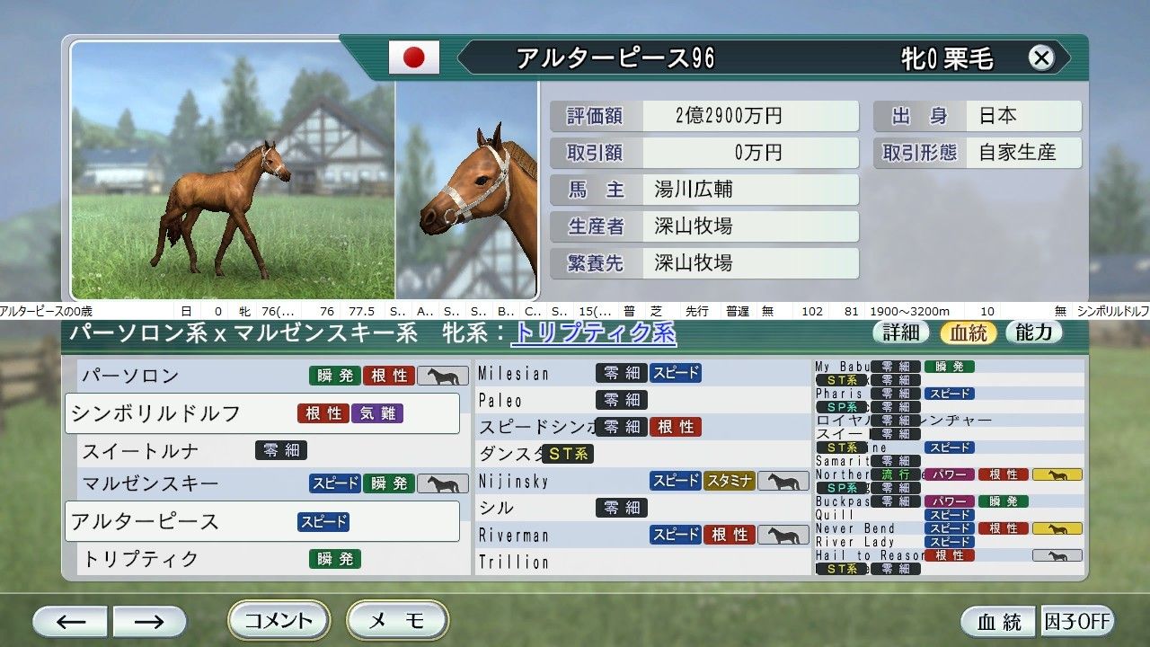 96年生産馬紹介 航路は不定 全速前進 96年生産馬紹介 航路は不定 全速前進