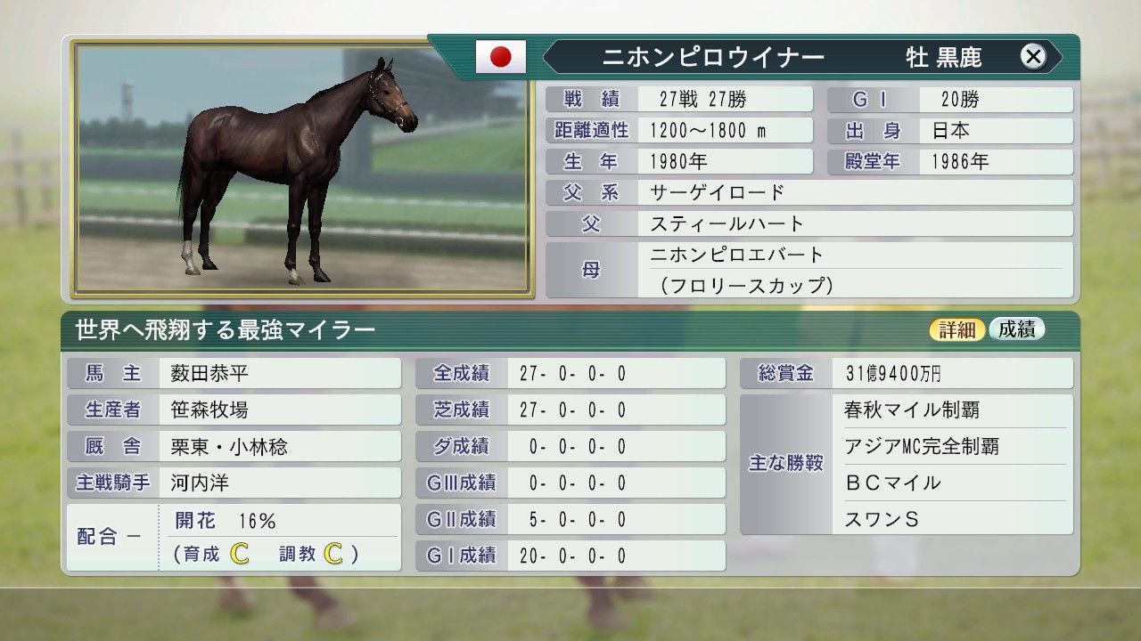 ウイニングポスト8 17aar 共産革命シンザン編 1986年 航路は不定 全速前進 ウイニングポスト8 17aar 共産革命シンザン編 1986年 航路は不定 全速前進