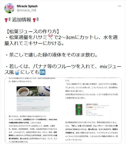 松葉茶の作り方