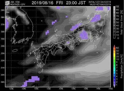 天気西日本１６日２３時