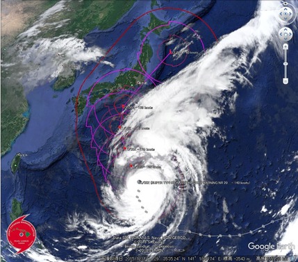 台風１９号＿１０月１０日＿雲