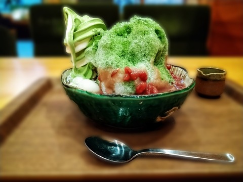 抹茶かき氷