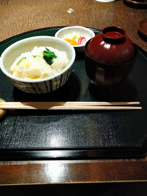 あせび野 懐石 栗おこわと留椀