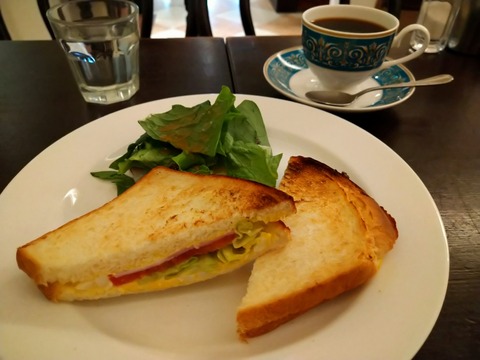 カフェラミル ミックスサンドイッチ モーニングセット