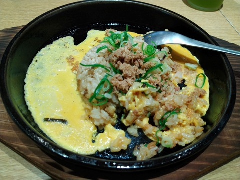 チャーハン混ぜる