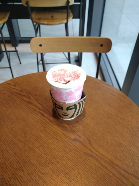 さくら咲いたミルクラテ