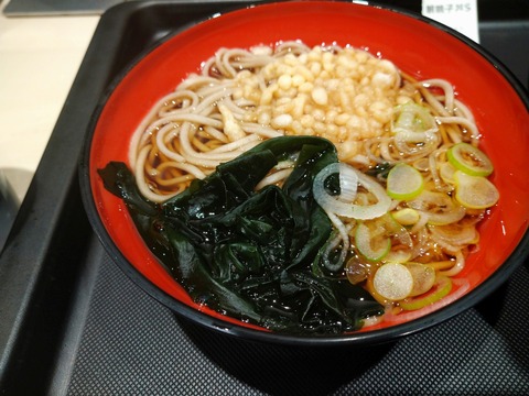 富士そば 朝親子丼のそば