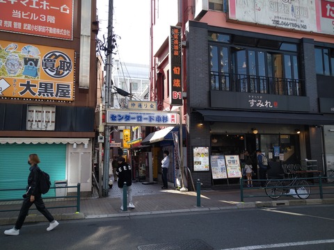 小杉の面影を残した通りだ