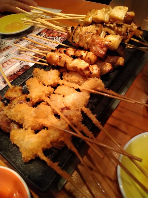 しろ・じゅんけい・わかどり・串カツ