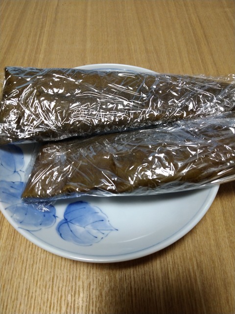 こぶ巻状態の鯛