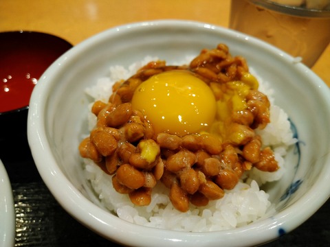 納豆たまごかけご飯