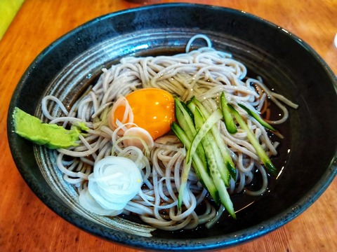 冷やし月見そば