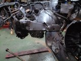 右サイドフレーム損傷局部