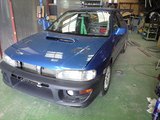 BB走行会後工場にて