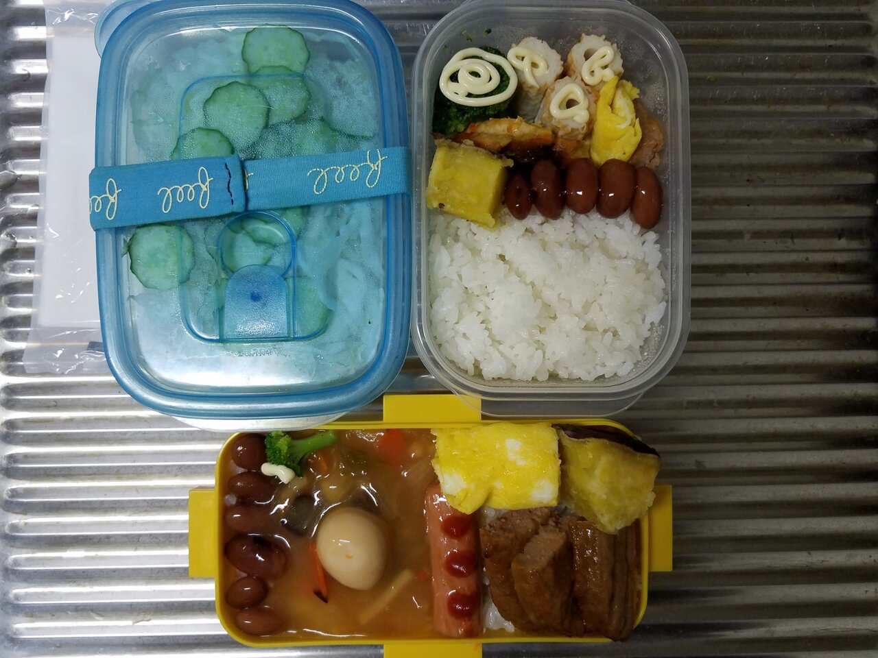 旦那弁当と高校生男子のお弁当 レトルト八宝菜 まんてんブログ