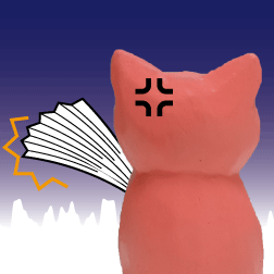 ブタ ハリセン 怒り