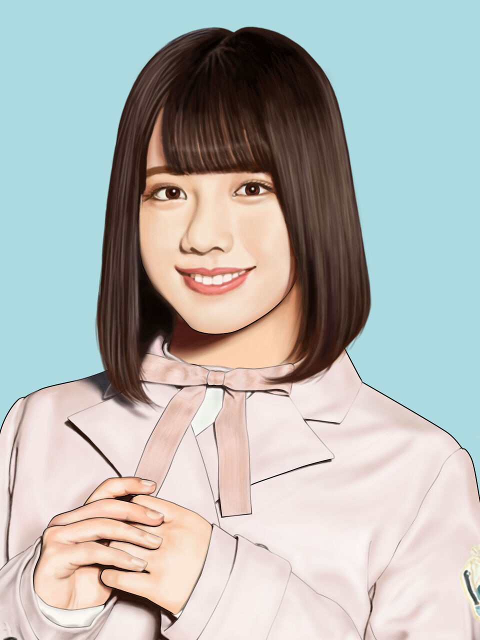 日向坂46の渡邉美穂さんの似顔絵を描きました イノサンブログ 日向坂46の渡邉美穂さんの似顔絵を描きました イノサンブログ