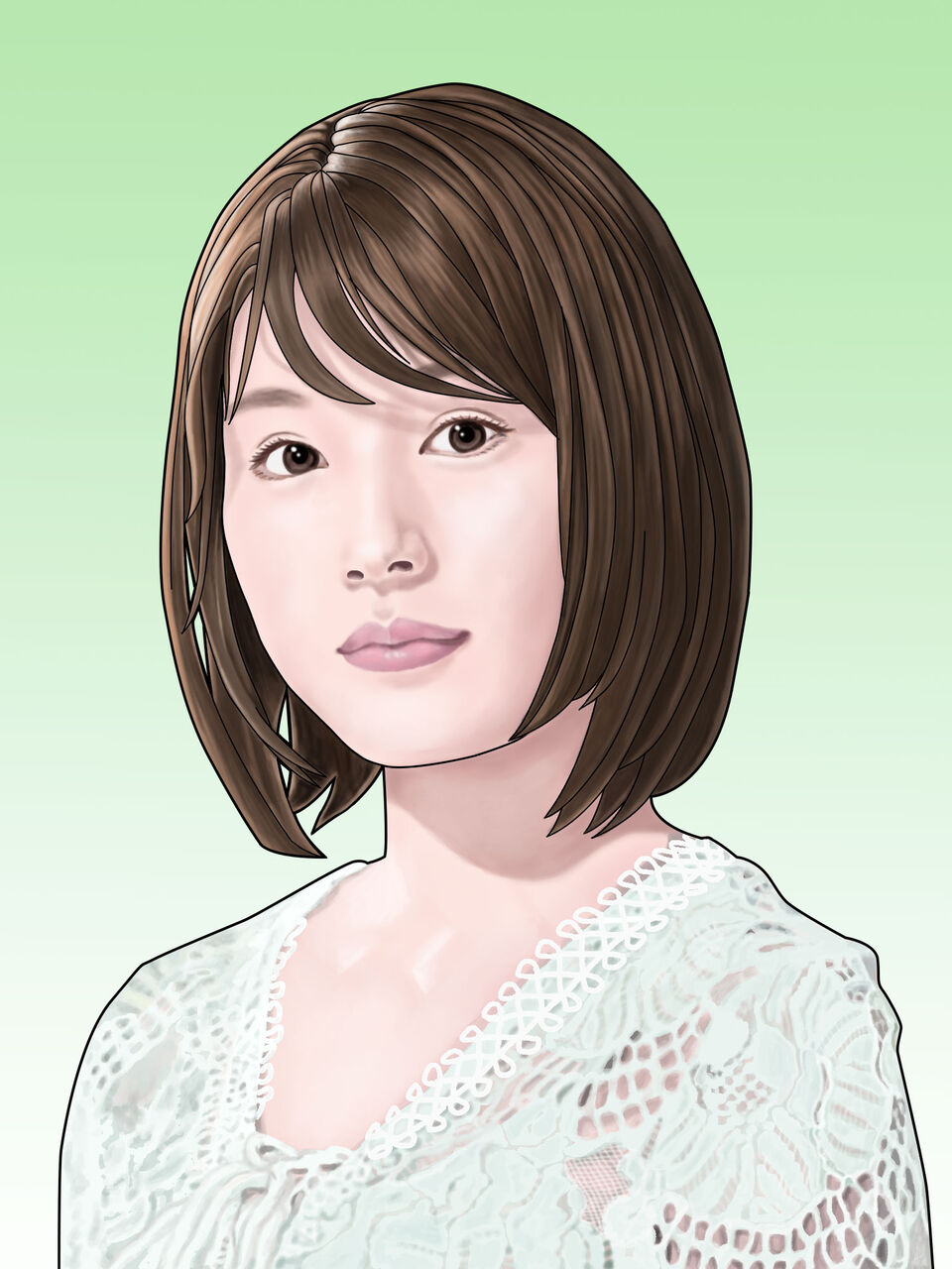 有村架純さんの似顔絵を描きました イノサンブログ