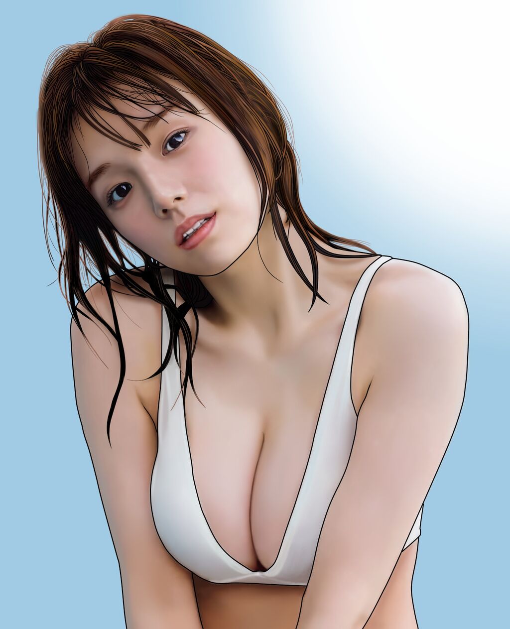 篠崎愛さんの似顔絵を描きました イノサンブログ