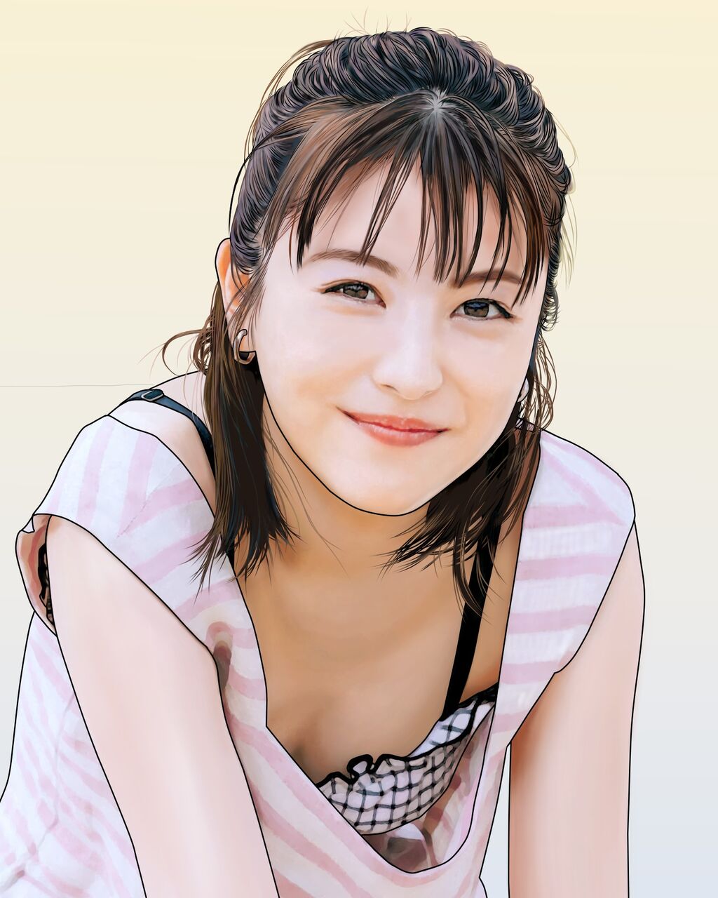 浜辺美波さんの似顔絵を描きました イノサンブログ