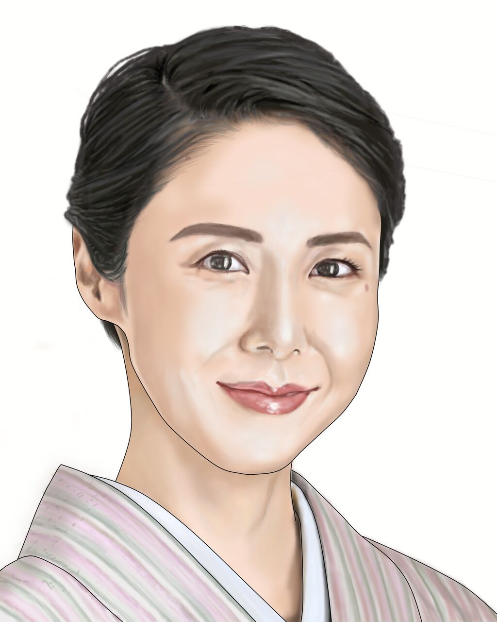 松嶋菜々子さんの似顔絵を描きました イノサンブログ 松嶋菜々子さんの似顔絵を描きました イノサンブログ