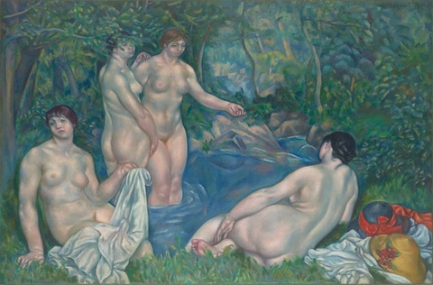 Yasui_Sōtarō_-_Bathing_Nudes