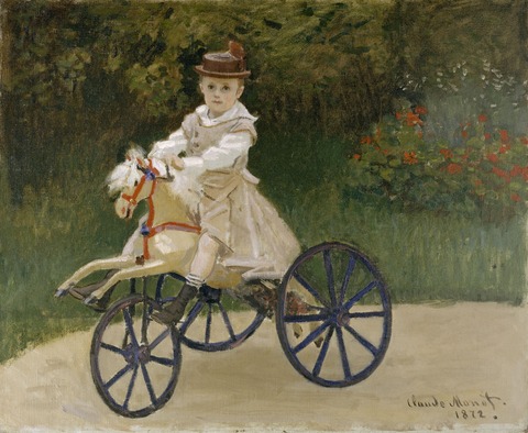 C_Monet_-_Jean_Monet_on_his_Hobby_Horse