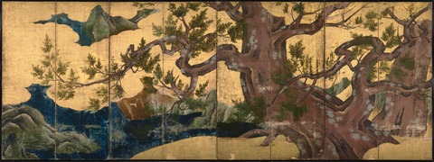 Kano_Eitoku_-_Cypress_Trees