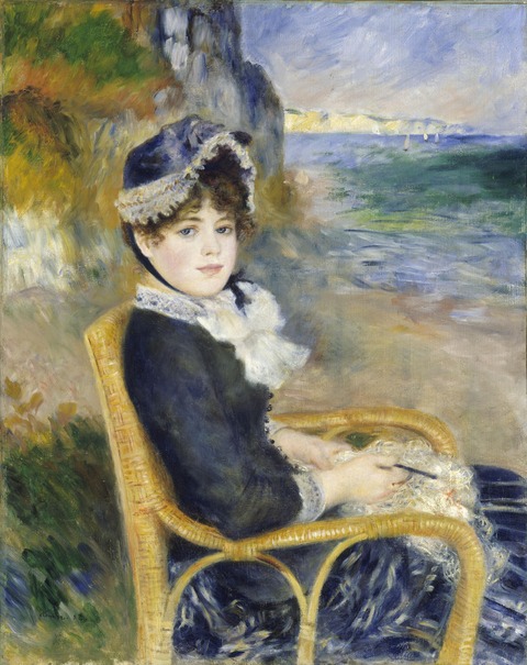 Renoir_-_Femme_assise_au_bord_de_la_mer