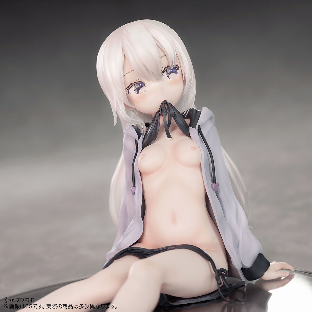 かぷりちお氏オリジナルイラスト パーカー少女 ちょいえちver 1 7スケールフィギュア ご予約受付開始のお知らせです インサイト フィギュアブログ