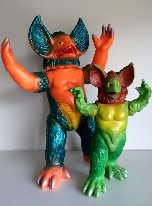 マルサン 当時物 オリジナル怪獣 バクラ 特大サイズ ソフビ人形