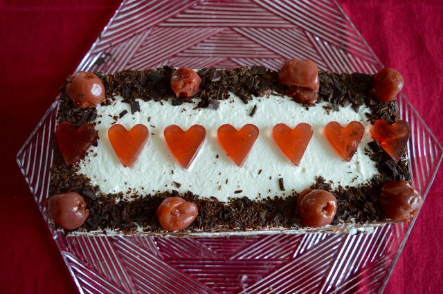 バレンタインのブラックフォレストケーキ 花宴の台所便り