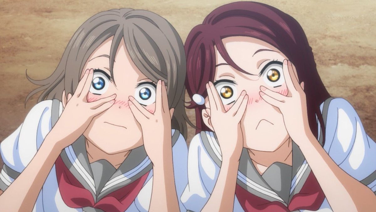 ラブライブ サンシャイン２期１話 パンツ見えそうなシーンが多発するも不思議な力により一切見えないことに視聴者モヤモヤ 画像あり インターネットのゴミ箱