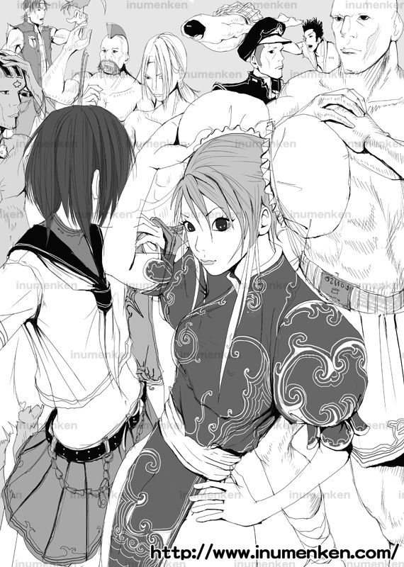 ストツー 集合絵etc 線画 イラスト 漫画描く犬さん ストツー 集合絵etc 線画 イラスト 漫画描く犬さん