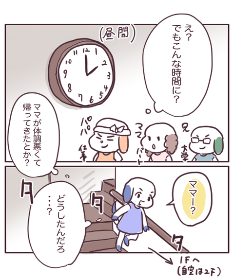 誰かが帰ってくる家② : イヌさんの絵日記