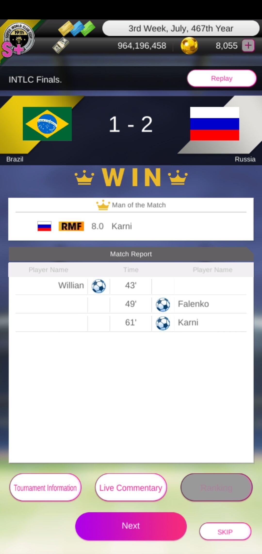 サカつく Intlcロシア41 922優勝 3つのポイントとフォメコンのススメ 467年 1 000バーツ毎日株購入ログ サカつく Rtwと海外サッカー観戦 サカつく Intlcロシア41 922優勝 3つのポイントとフォメコンのススメ 467年 1 000バーツ毎日株購入ログ サカつく Rtwと海外サッカー観戦