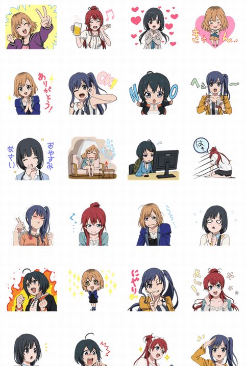 「SHIROBAKO」LINEスタンプ