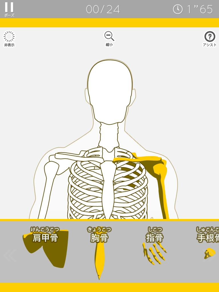 人体パズル Ipad２ 小学校の教室