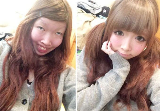 閲覧注意 女子のスッピン 化粧後 ファッションデザイン色々 閲覧注意 女子のスッピン 化粧後 ファッションデザイン色々