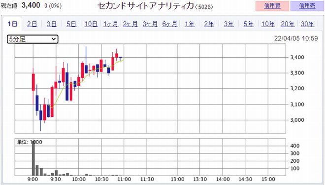 セカンドサイトアナリティカ(5028)