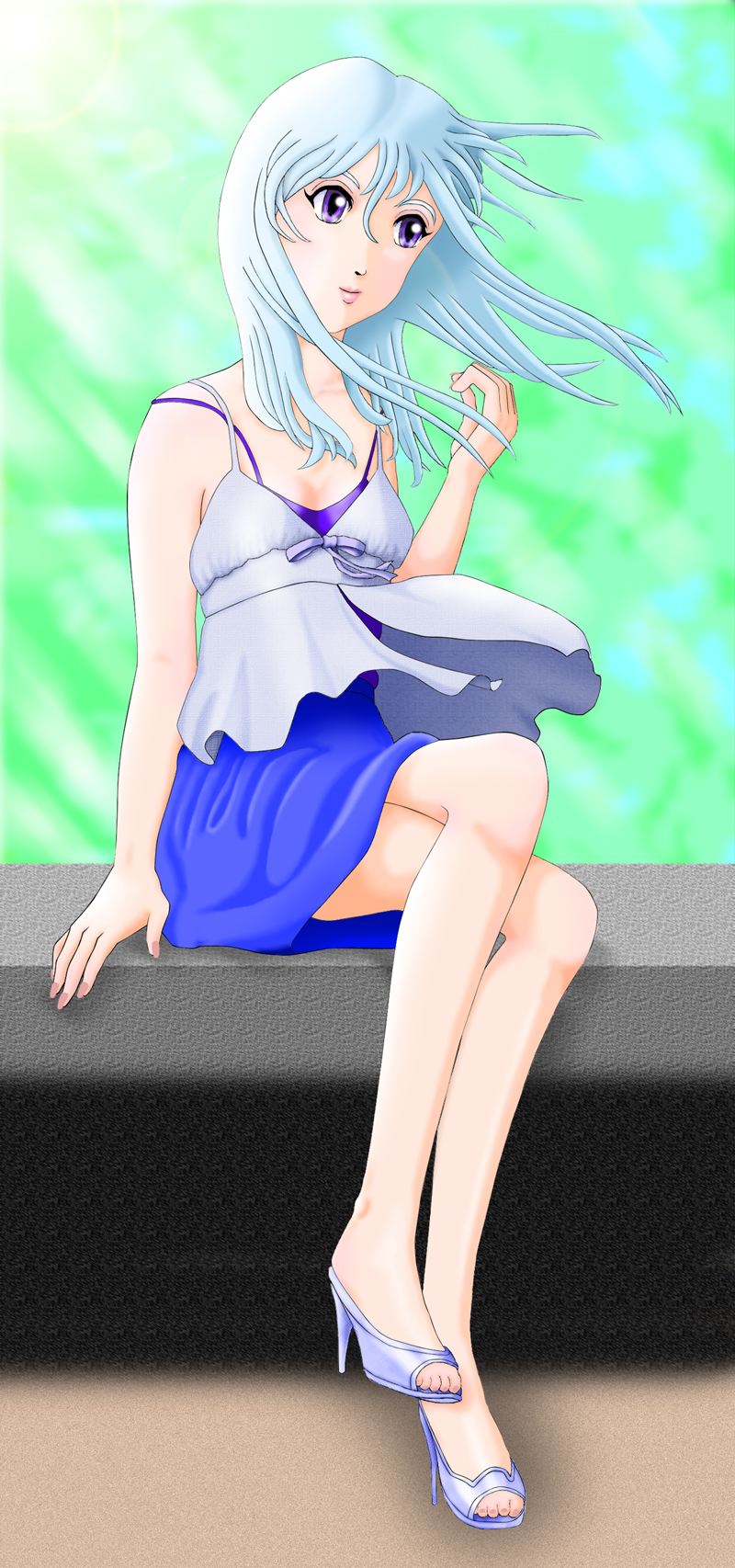 デジ絵 風 完成 生かされるまま生きる