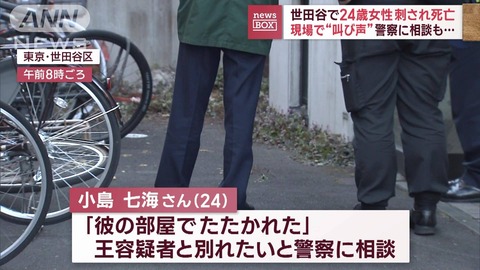 【社会】24歳女性を殺した在日中国人、彼氏だった…女性が警察に相談するも別れられず