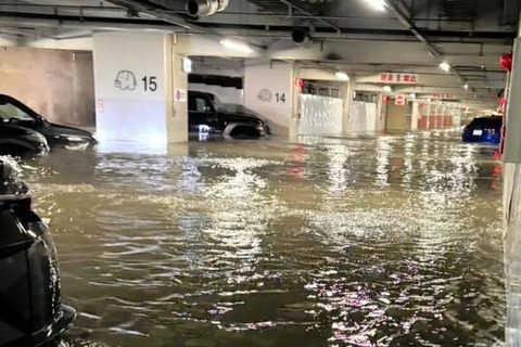 三重県の地下駐車場浸水で180台が逝くｗｗｗ