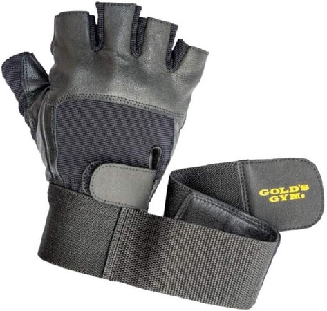 ゴールドジムEXアルティマレザーグローブ リストラップ一体型