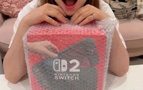 【画像】中川翔子さんが当選したSwitch2、なぜかプチプチで梱包されていると話題に