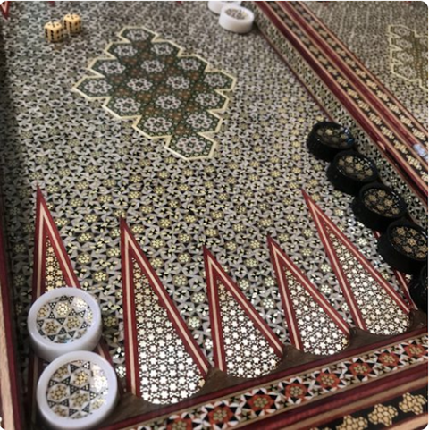 イラン産クルミ材を使用した手作りのバックギャモン Amazon | 木製版 バックギャモン | バックギャモン | おもちゃ