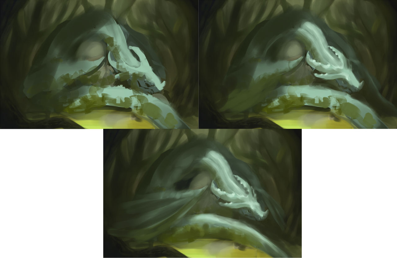 ドラゴンを描き込んでいます メイキング イラストのはなしをしよう ドラゴンを描き込んでいます メイキング イラストのはなしをしよう