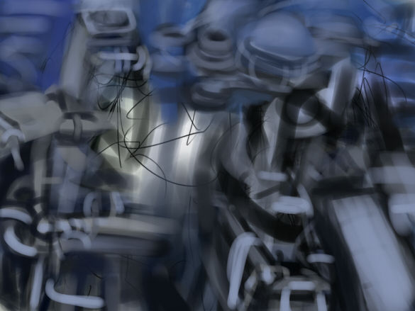 俯瞰の構図で描いてます メイキング イラストのはなしをしよう 俯瞰の構図で描いてます メイキング イラストのはなしをしよう