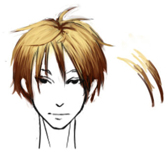 髪の毛の塗り方 イラストのはなしをしよう